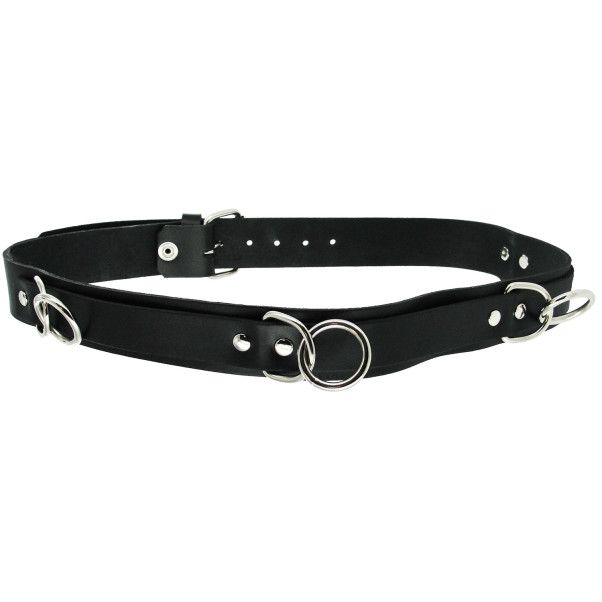 Strict Leather Punk Bondage Belt