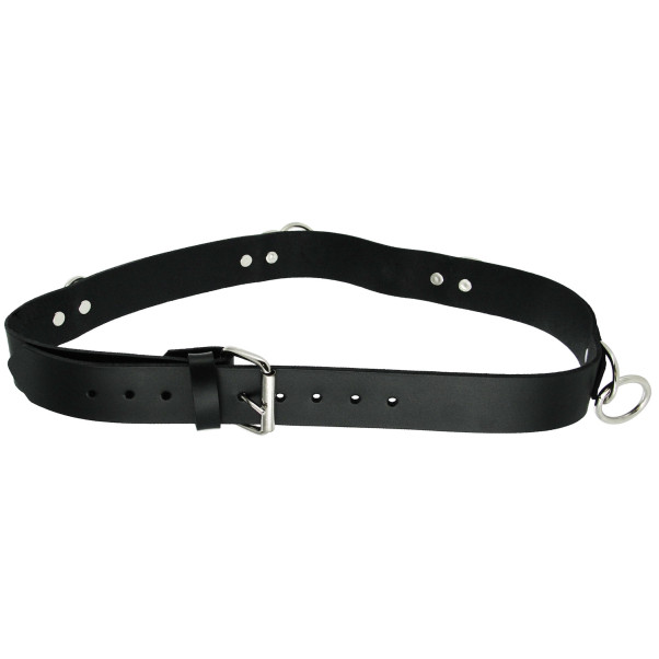 Strict Leather Punk Bondage Belt
