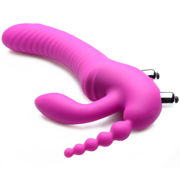 Strap U Regal Rider Vibrerende Triple G Strap-On Dildo
