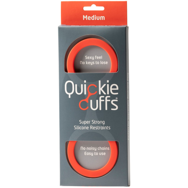 Quickie Cuffs Red Siliconen Handboeien Medium 