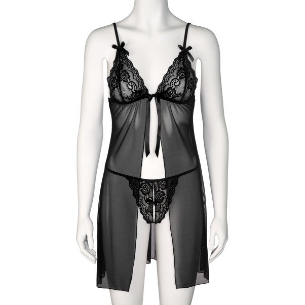 NORTIE Gro Black Kanten Babydoll Set