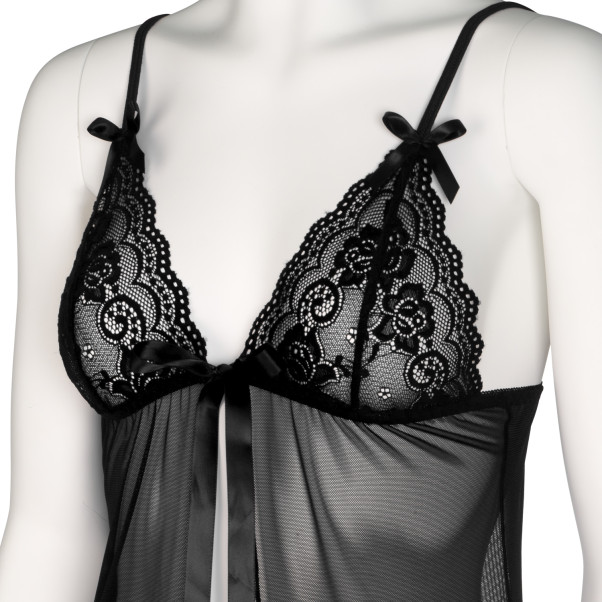 NORTIE Gro Black Kanten Babydoll Set