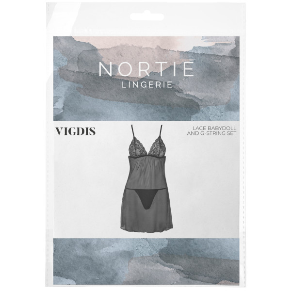 NORTIE Vigdis Kanten Babydol en G-string Set