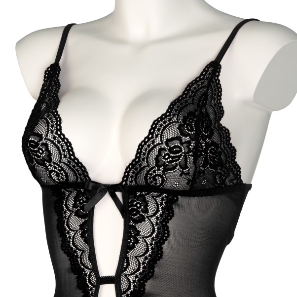 NORTIE Vilja Black Lace Kruisloze Body