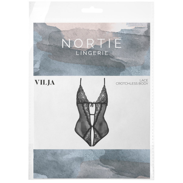 NORTIE Vilja Black Lace Kruisloze Body