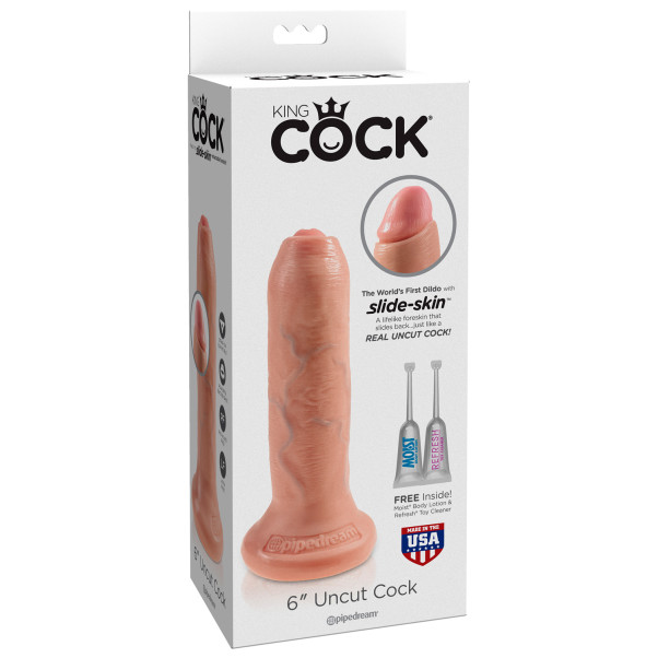 King Cock Uncut Realistische Dildo 18.5 cm
