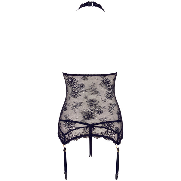 Abierta Fina Kanten Chemise