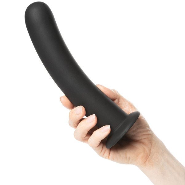 Sinful Slender Black Siliconen Dildo met Zuignap Extra Large