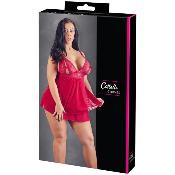 Cottelli Red Kanten Babydoll Plus Size