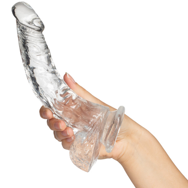 King Cock Clear - Cock with Balls Dildo 20 cm