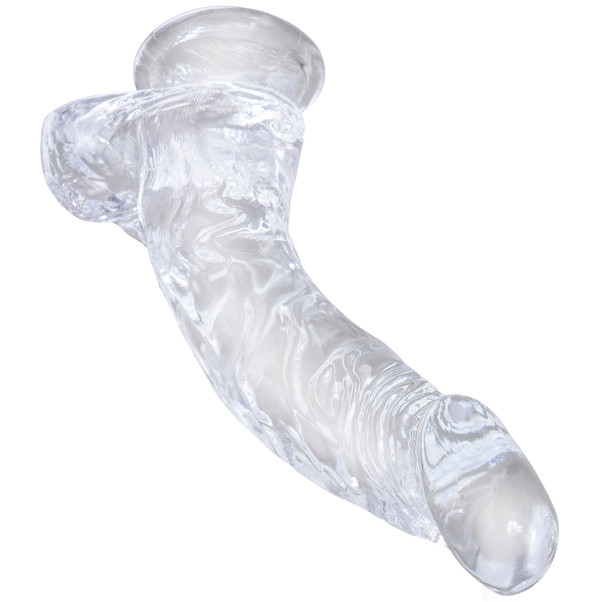 King Cock Clear - Cock with Balls Dildo 20 cm
