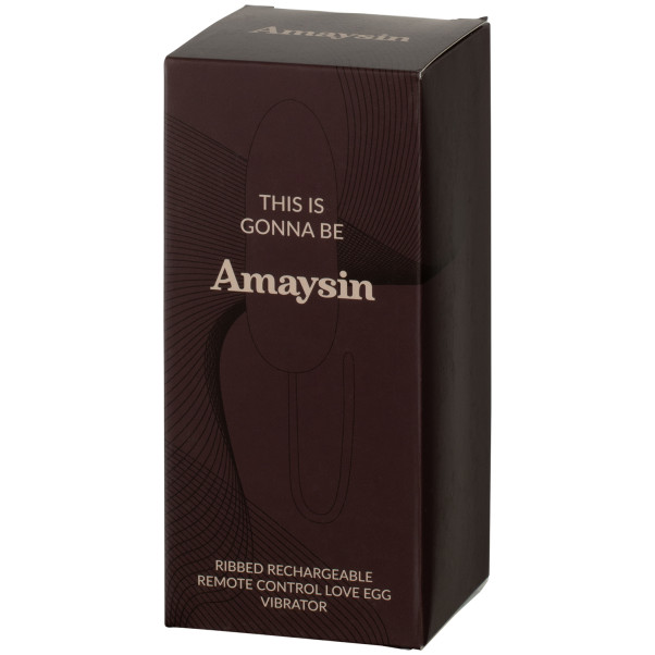 Amaysin Ribbed Oplaadbaar Vibratie Ei met Afstandsbediening