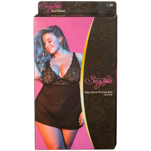Magic Silk 'Fly Away' Babydoll Set Plus SIze