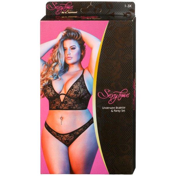 Magic Silk Longeline BH Set Plus Size
