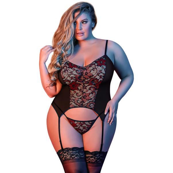 Magic Silk 'Merry Widow' Chemise Set Plus Size