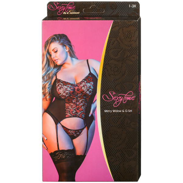 Magic Silk 'Merry Widow' Chemise Set Plus Size
