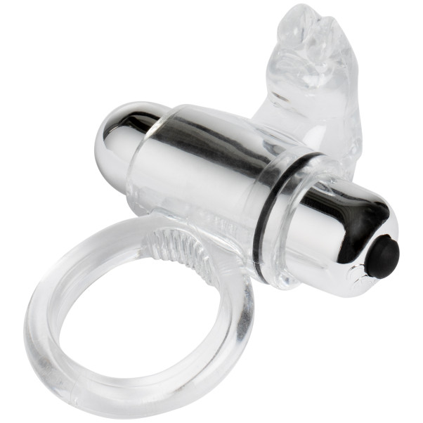 baseks Clear Vibrerende Rabbit Cockring