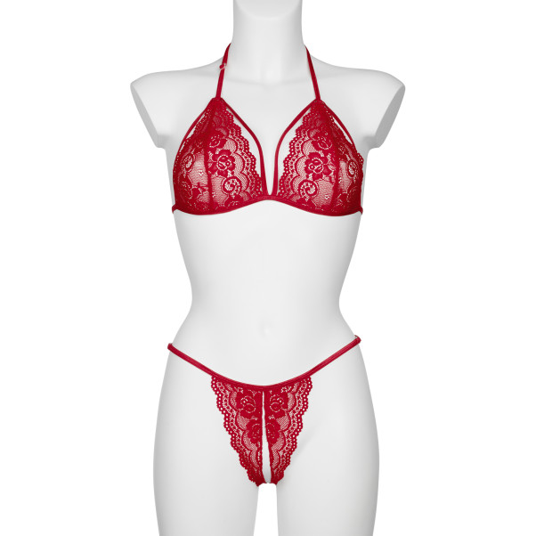 NORTIE Friia Red BH en Kruisloze G-string Set