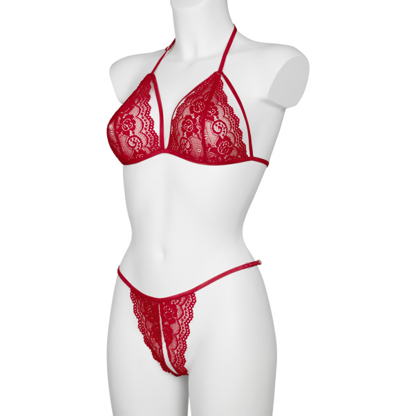 NORTIE Friia Red BH en Kruisloze G-string Set