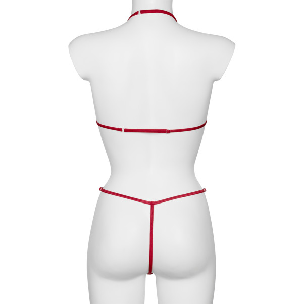 NORTIE Friia Red BH en Kruisloze G-string Set