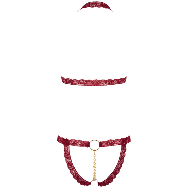 Cottelli Collection Kanten Bh Set met Ketting