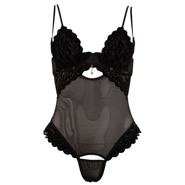 Cottelli String Bodystocking met Strass