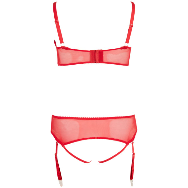 Cottelli Beha met Halve Cups Set Rood Plus Size