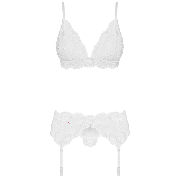Obsessive Kanten Bh Set Wit