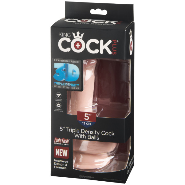 King Cock Plus Triple Density Dildo met Ballen 19 cm