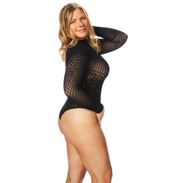 NORTIE Gry Kruisloze Bodystocking Plus Size