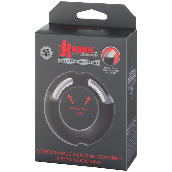 Doc Johnson Kink met Siliconen Bedekte Metalen Penisring