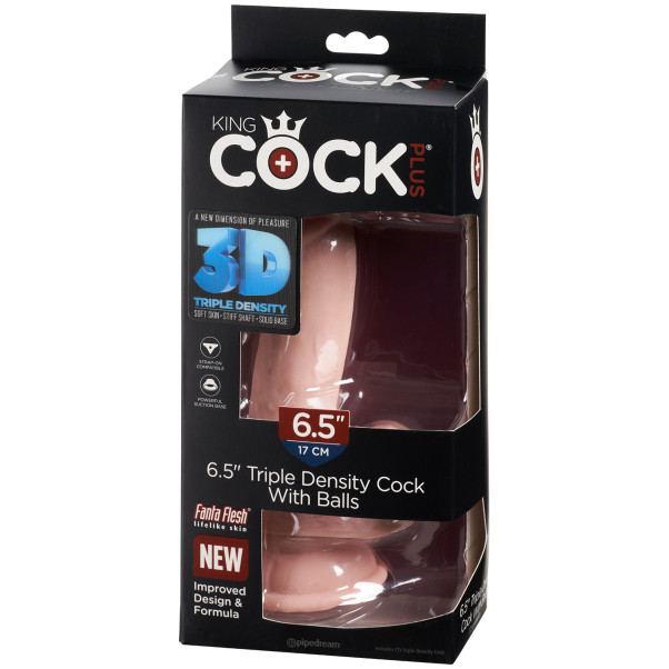King Cock Plus Triple Density Dildo met Ballen 20 cm