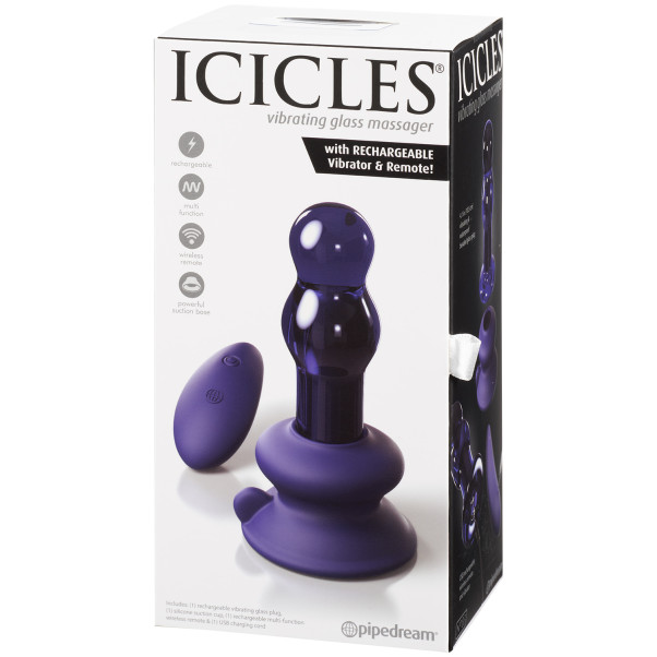 Icicles No 83 Vibrerende Glazen Buttplug