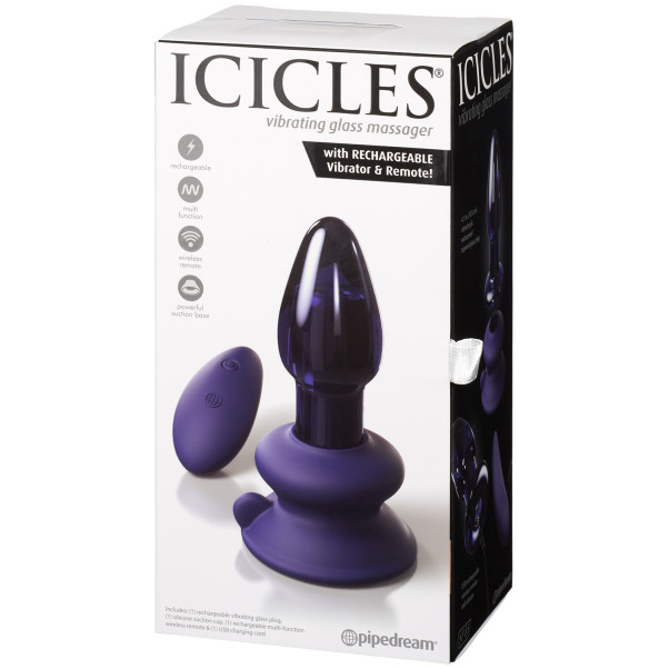 Icicles No 85 Vibrerende Glazen Buttplug