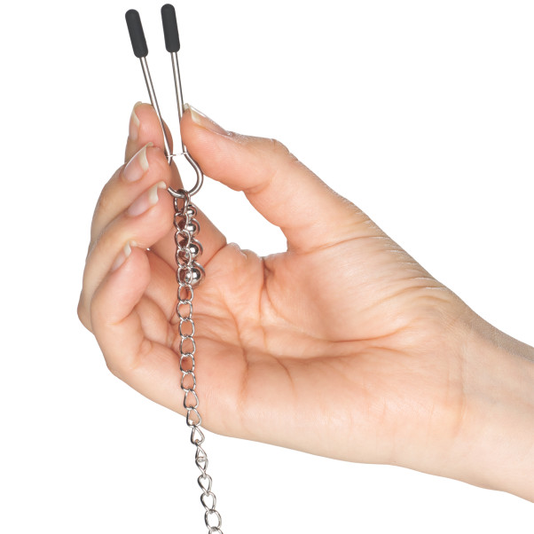 Fifty Shades Of Grey 'Play Nice' Satijnen Halsband en Tepelklemmen