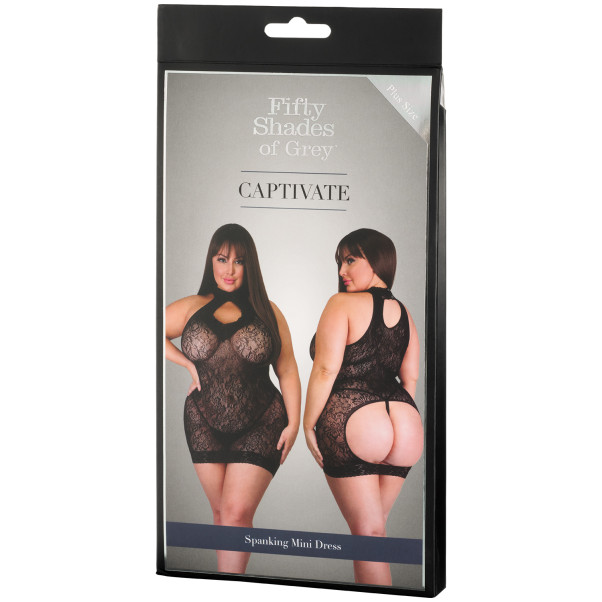 Fifty Shades Of Grey Captivate Plus Size Spanking Mini Jurk 
