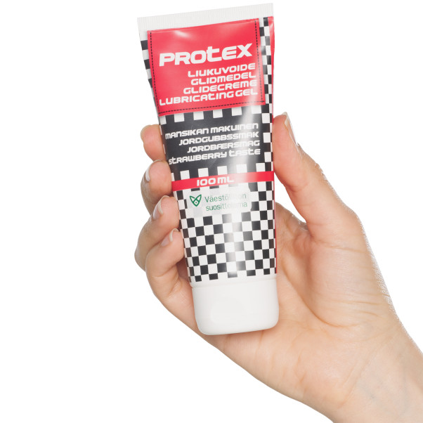 Protex Glijmiddel op Waterbasis met Aardbeiensmaak 100 ml