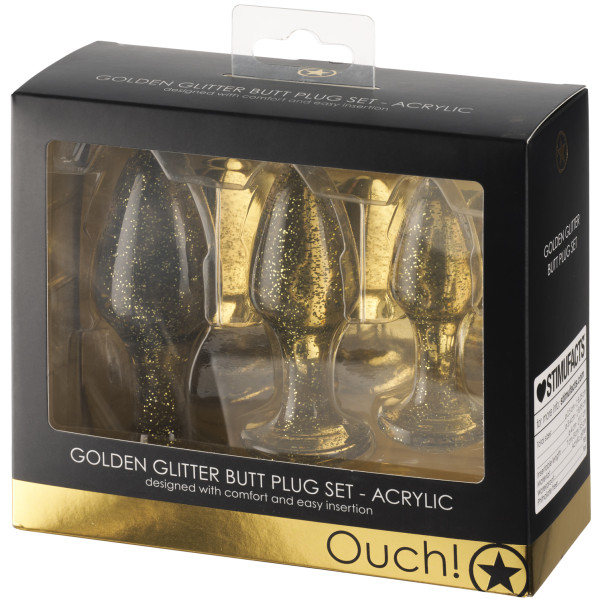 Ouch! Glitter Buttplug Set