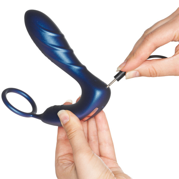 Hueman Black Hole Anale Vibrator met Penisring