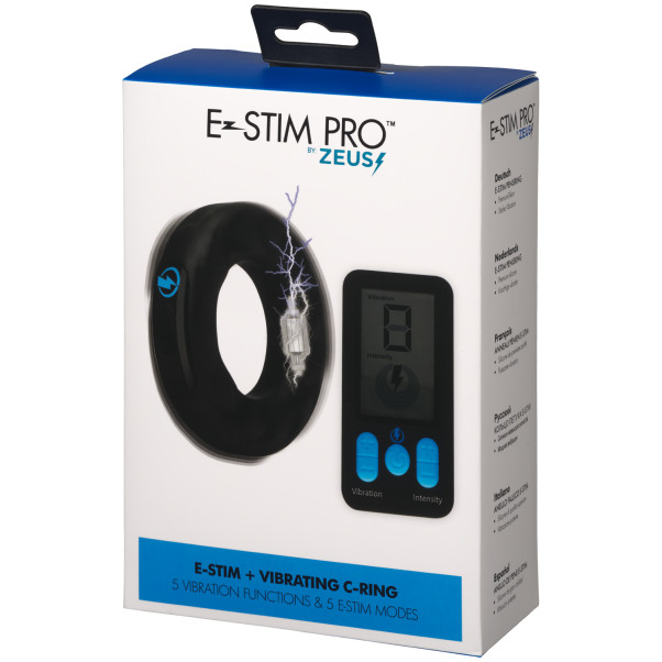 Zeus E-Stim Pro Vibrerende Op Afstand Bedienbare Penisring