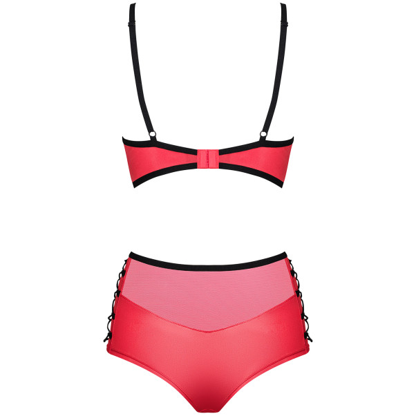 Obsessive Leatheria Rode Beha Set