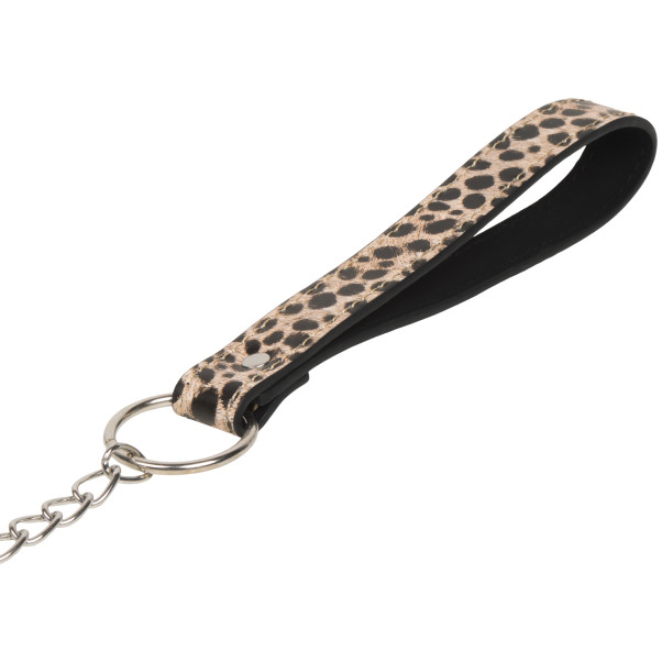 baseks Leopard Halsband met Ketting