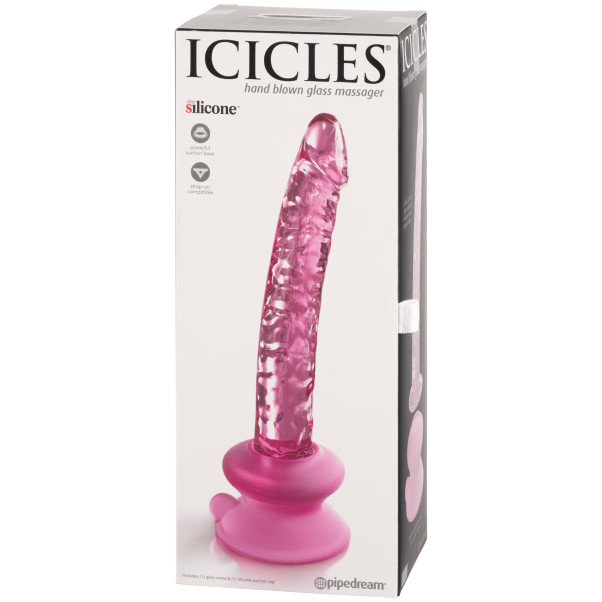 Icicles Nr. 86 Roze Glazen Dildo