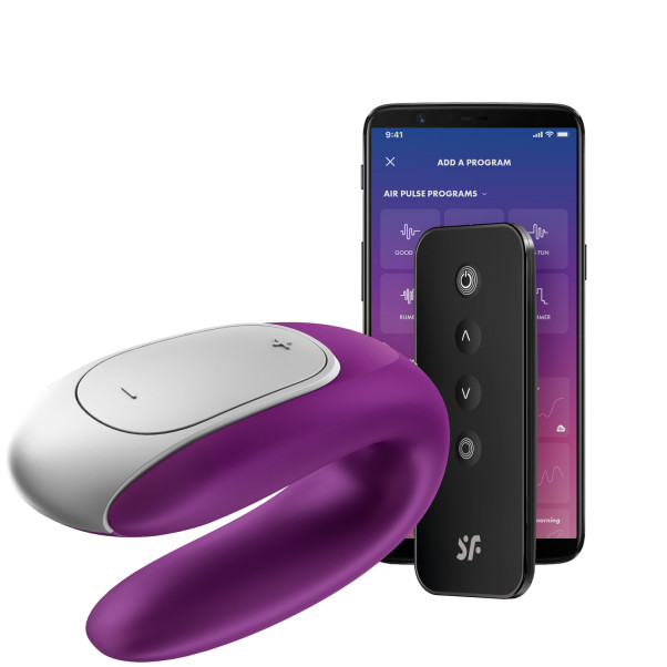 Satisfyer Double Fun Koppelvibrator met Afstandsbediening en App