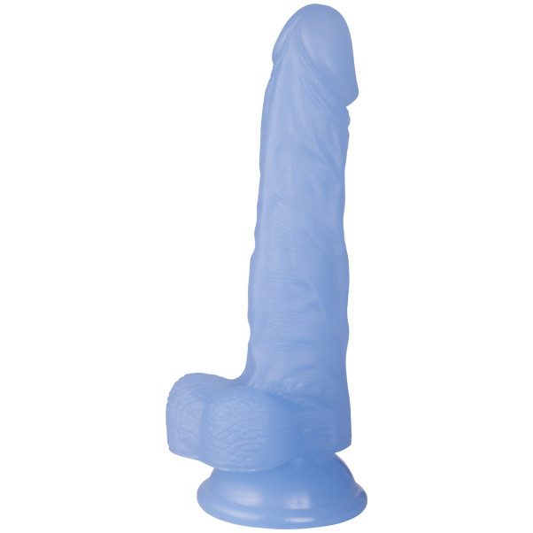 baseks Jellies Realistic Small Blue Dildo met Zuignap 20 cm