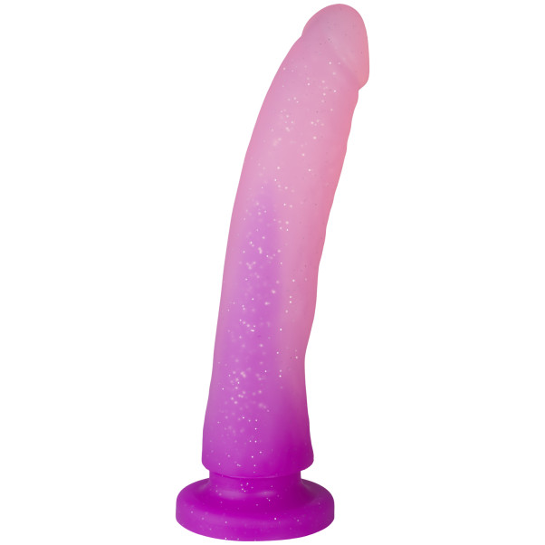 baseks Gradient Glitter Dildo met Zuignap 20 cm