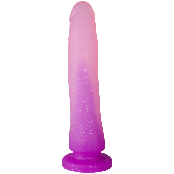 baseks Gradient Glitter Dildo met Zuignap 20 cm