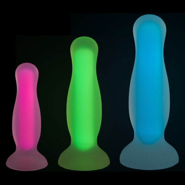 baseks Glow In The Dark Anale Dildo Set