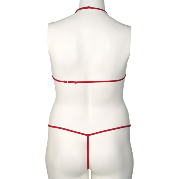 NORTIE Friia Red BH en Kruisloze G-string Set Plus Size