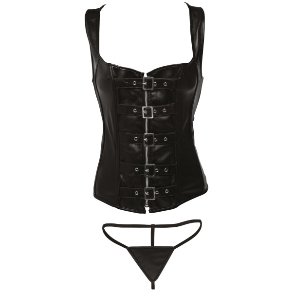 Strict Lace-up Korset en String